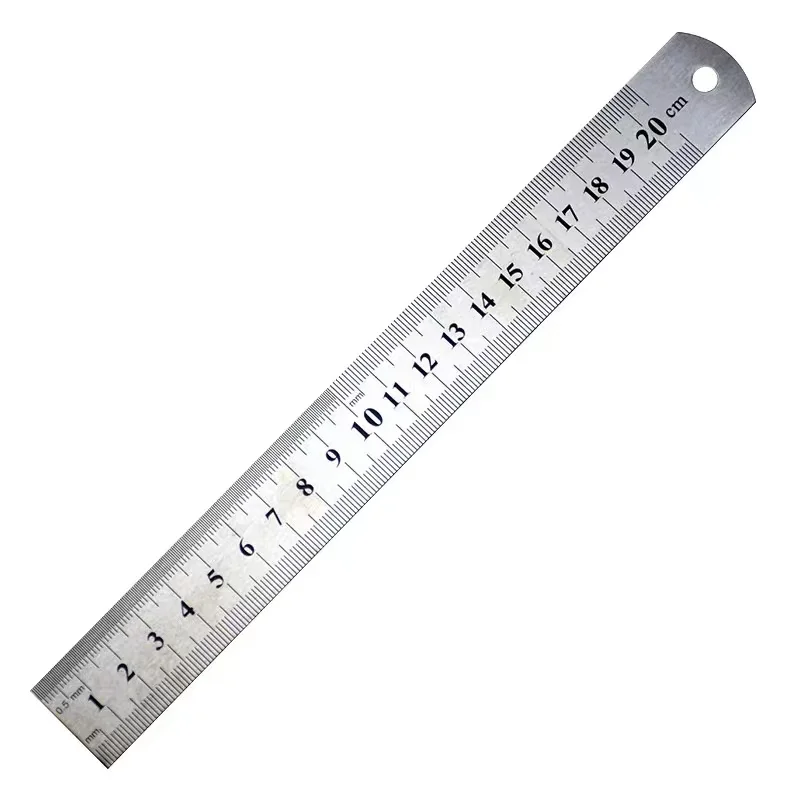 Factory Stainless Steel Ruler And Metal Rule With Conversion Table Silver 6 Inches 15 Architectural Metric Scale
