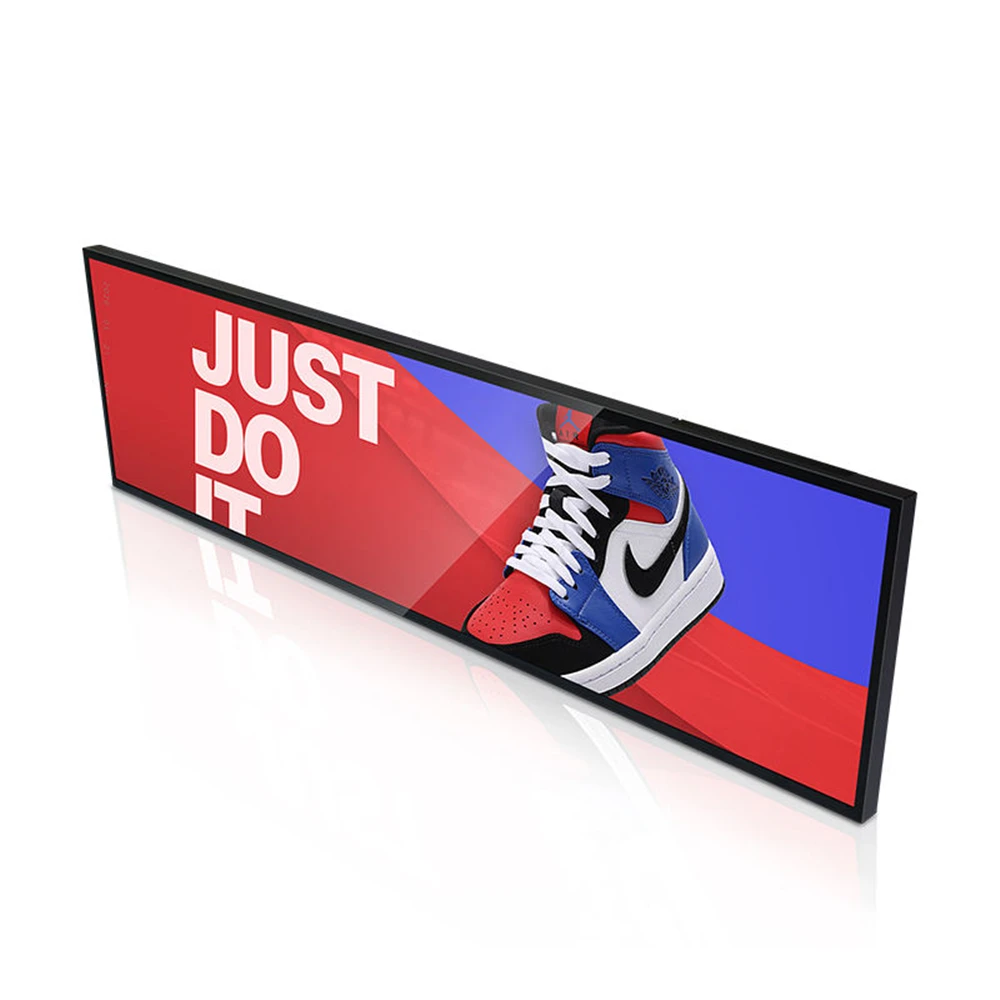Supermarket Shelf Edge Lcd Display 60/90/120cm LED Bar Shelf Display for Advertising