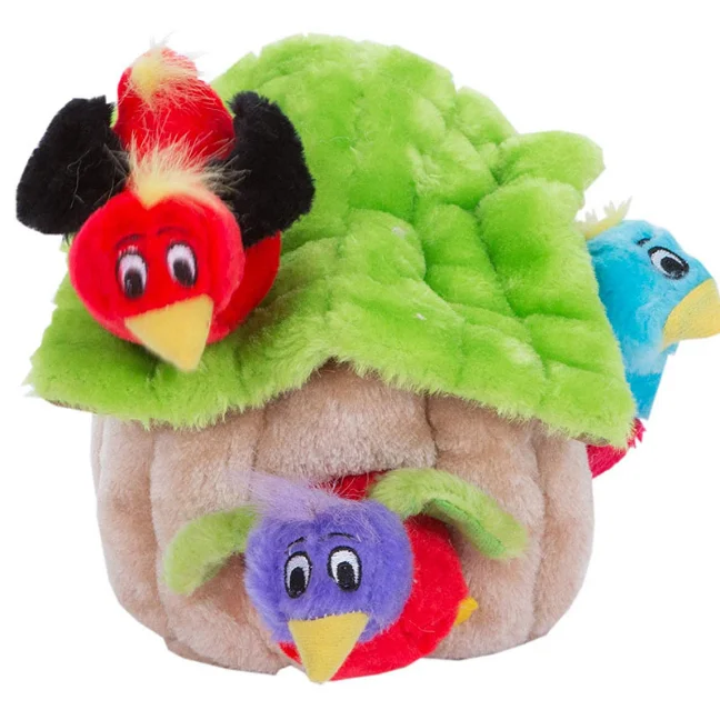 Custom Dogs Pet Hide And Seek Squeak Toys Plush Pet Chew Toy