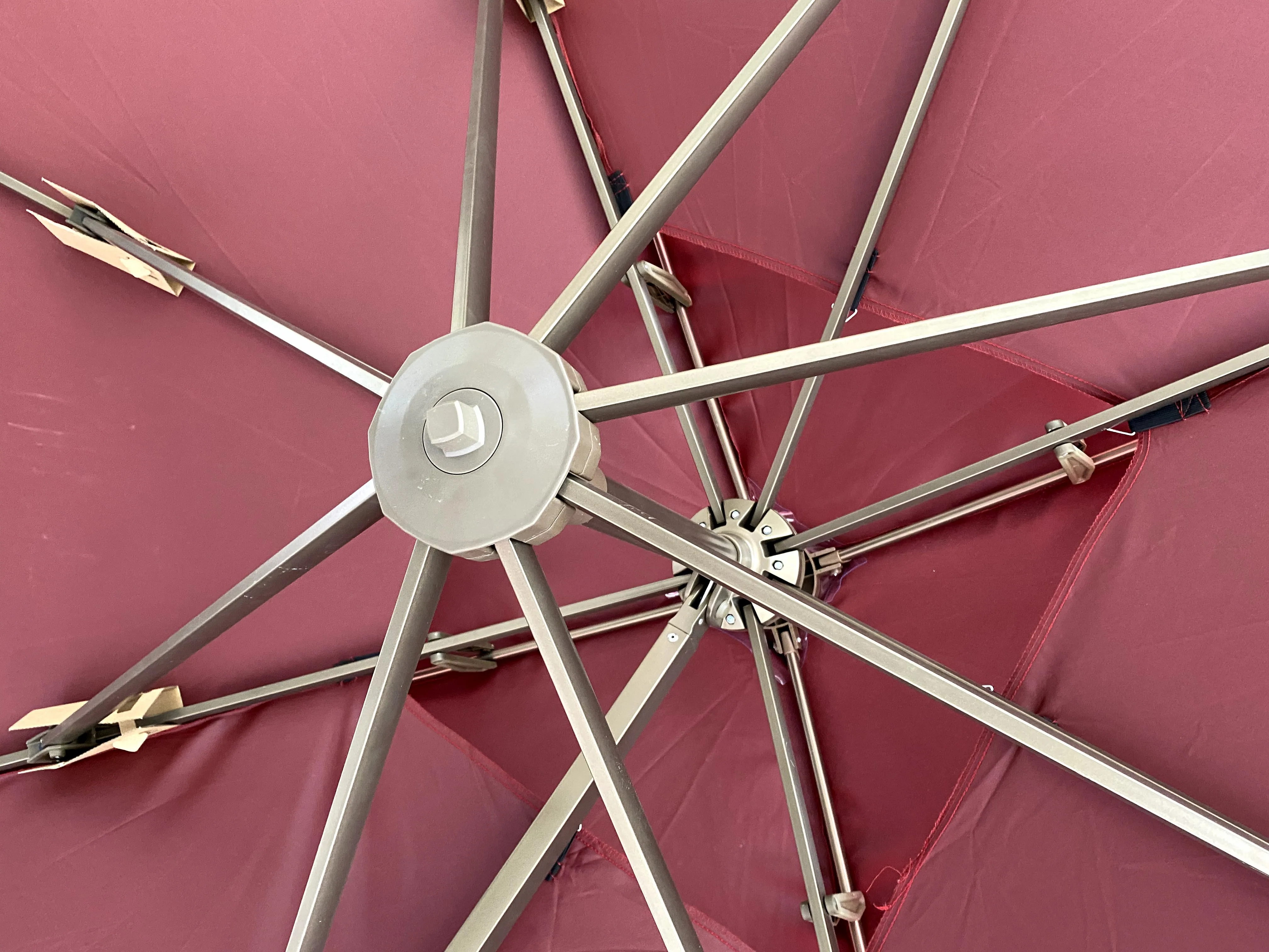 LED light Patio Garden Outside Sunshade Roman Patio  Umbrella