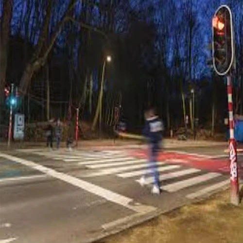 Пеликан Зебра пересечение солнечной панели беспроводной пешеходный кнопочный светодиодный светофор