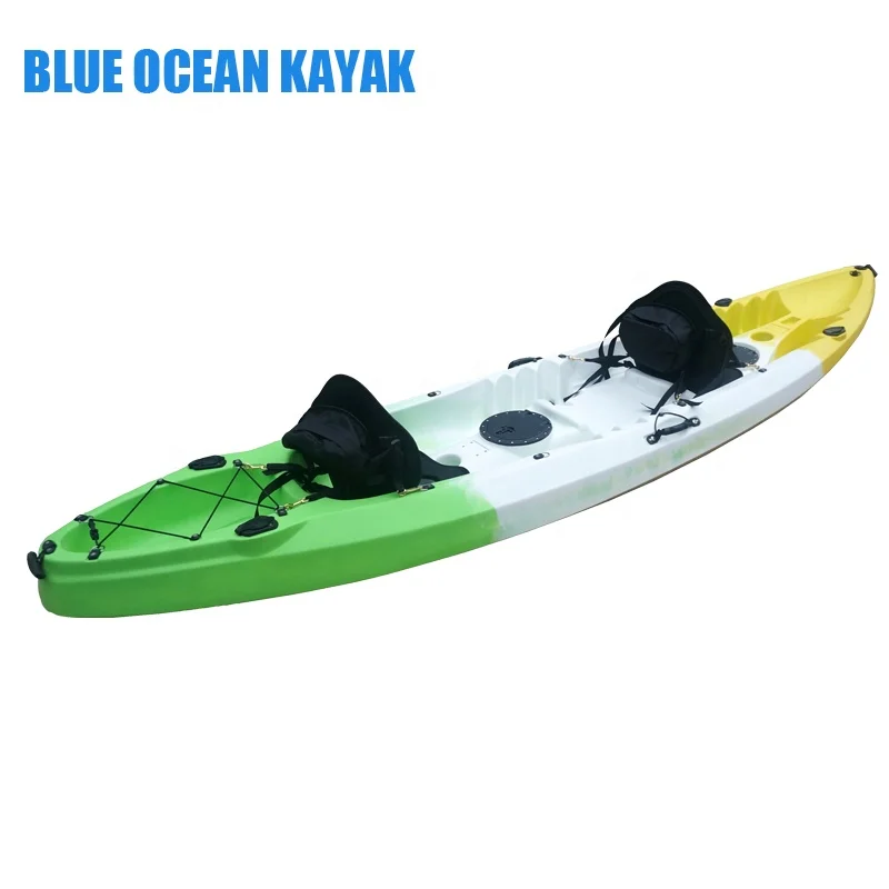 3 Person Sit On Top Cheap Plastic Kayak (2+1) Person Kayaks from BLUE OCEAN KAYAK