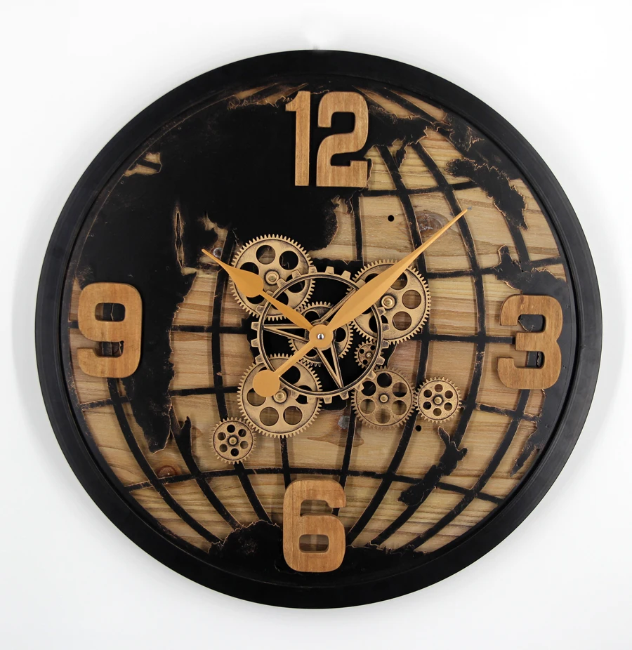 Горячая Распродажа, Прямая поставка с завода, настенные часы с картой на заказ, металлические деревянные часы с гравировкой для дома