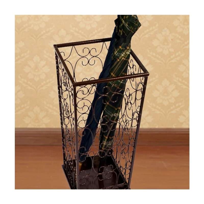 Decorative Wet Umbrella Holder Display Rack Metal Umbrella Stand Rack for for Home Office All-season