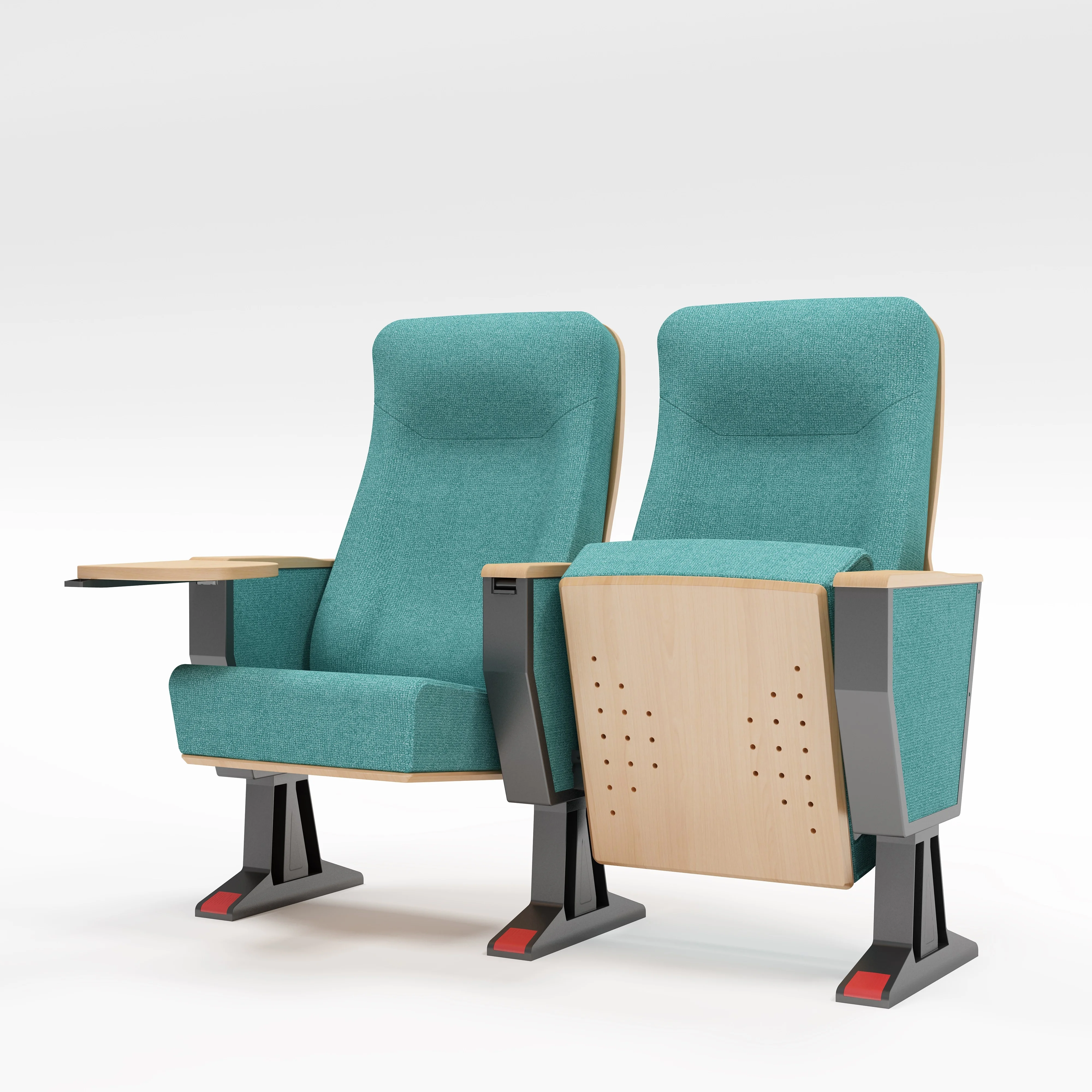 Durable Fabric Lecture Hall Seating With Tablet Auditorium Chair Foldable Teaching Chairs Armchairs