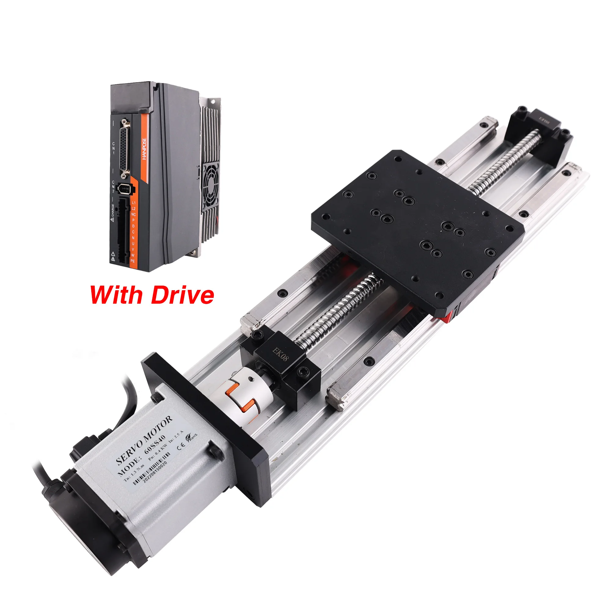 HanBuild  HPV6 Linear module ballscrew sfu1204 Linear Guides 300mm HGH15 same size 3D Printer workbench cnc  servo motor ac 400w