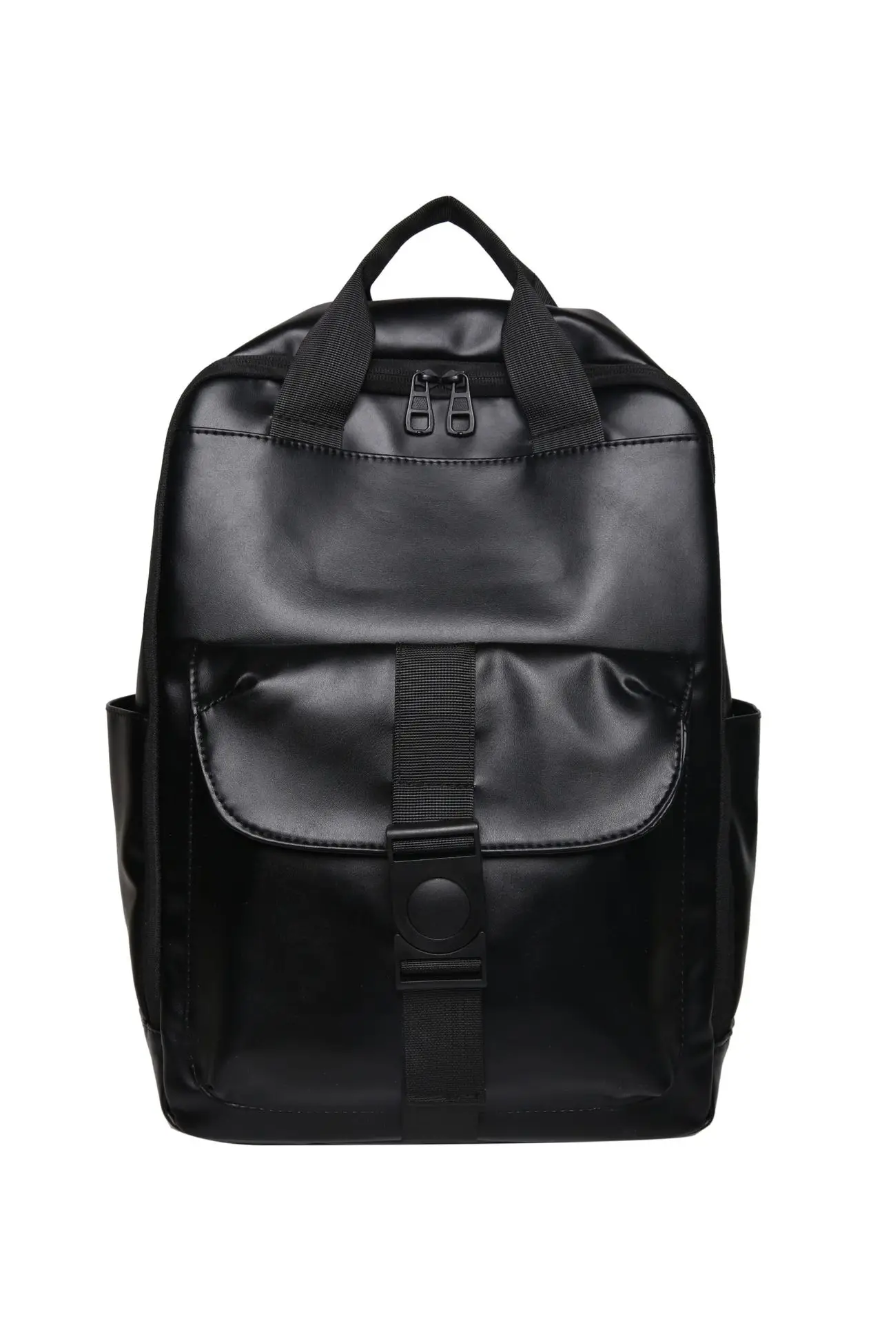 Backpack Large capacity simple fashion backpack for men and women pu leather backpack