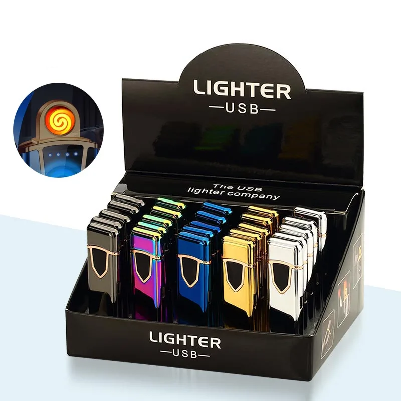 Cheap Portable USB coil lighter MINI electric dual side coil igniter for cigarette custom LOGO