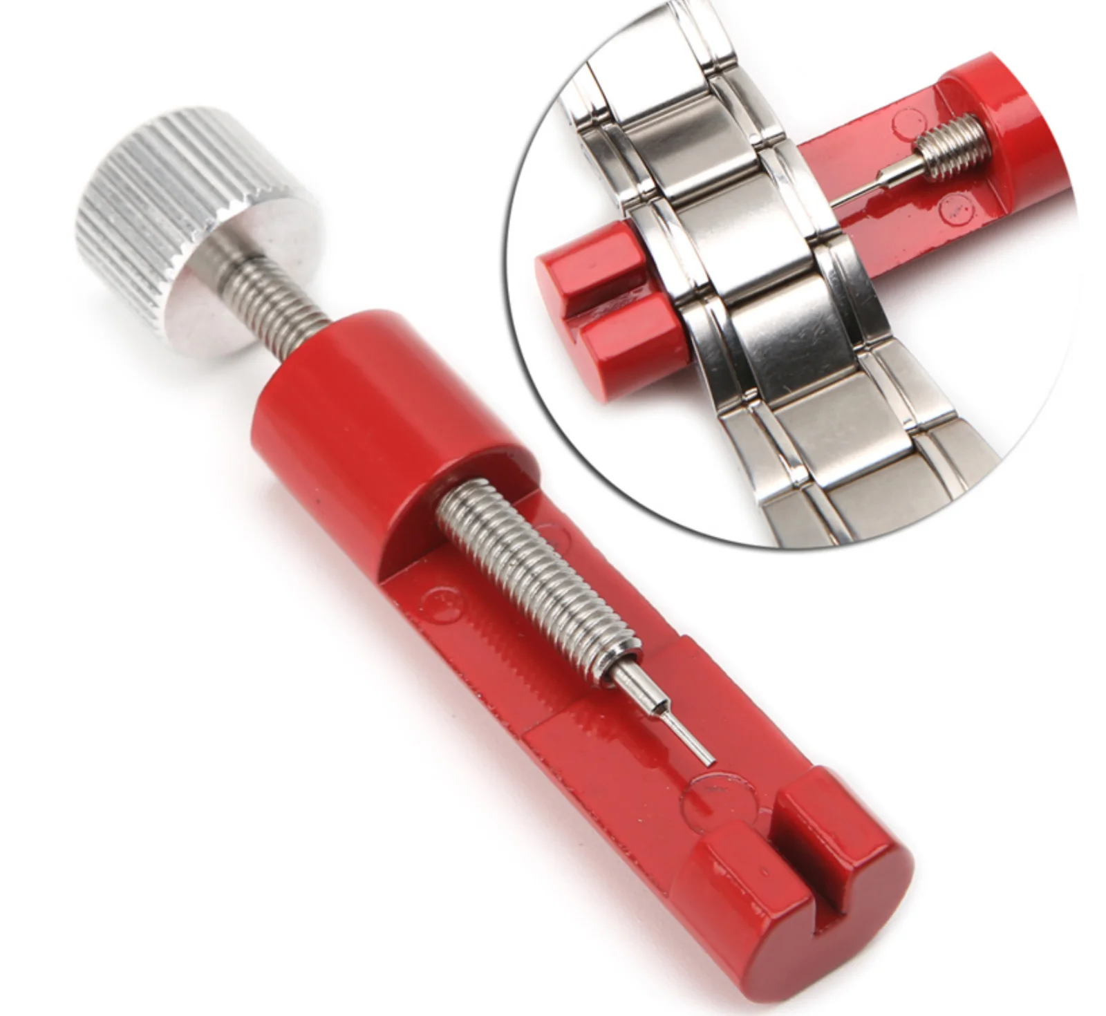 Mini Watchband Tools Metal Watch Band Strap Link Pin Remover Repair Tool Kit for Watchmakers with 3 Extra Pins