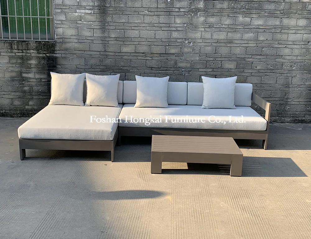 Luxury Metal Aluminum Frame Patio Outdoor Garden Furniture Sofa Set