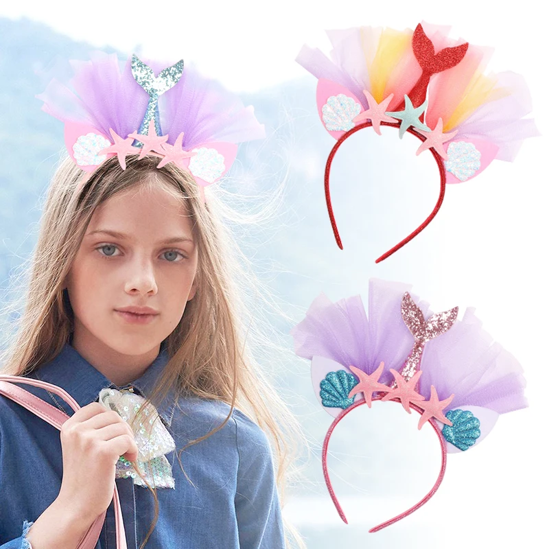 
Custom Halloween Day Of The Mermaid Headband for girls 