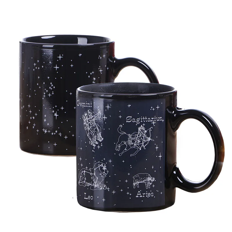 
 Модная новая керамическая кружка с созвездиями, меняющая цвет при температуре, 11 унций, Лидер продаж, индивидуальная Настройка логотипа  