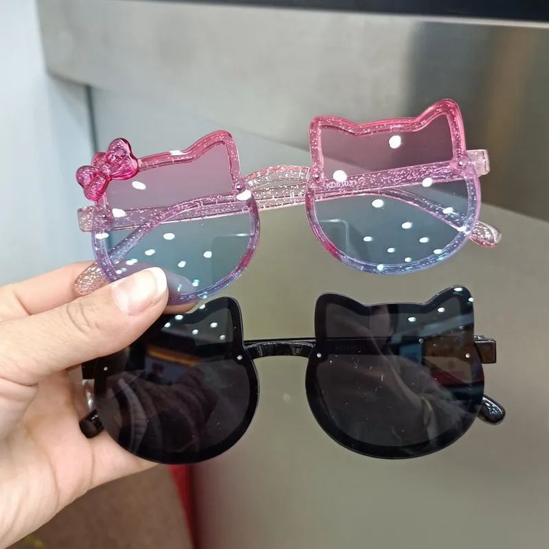 comfortable to wear silicone material kids sunglasses super cute polarized baby girls sunglasses