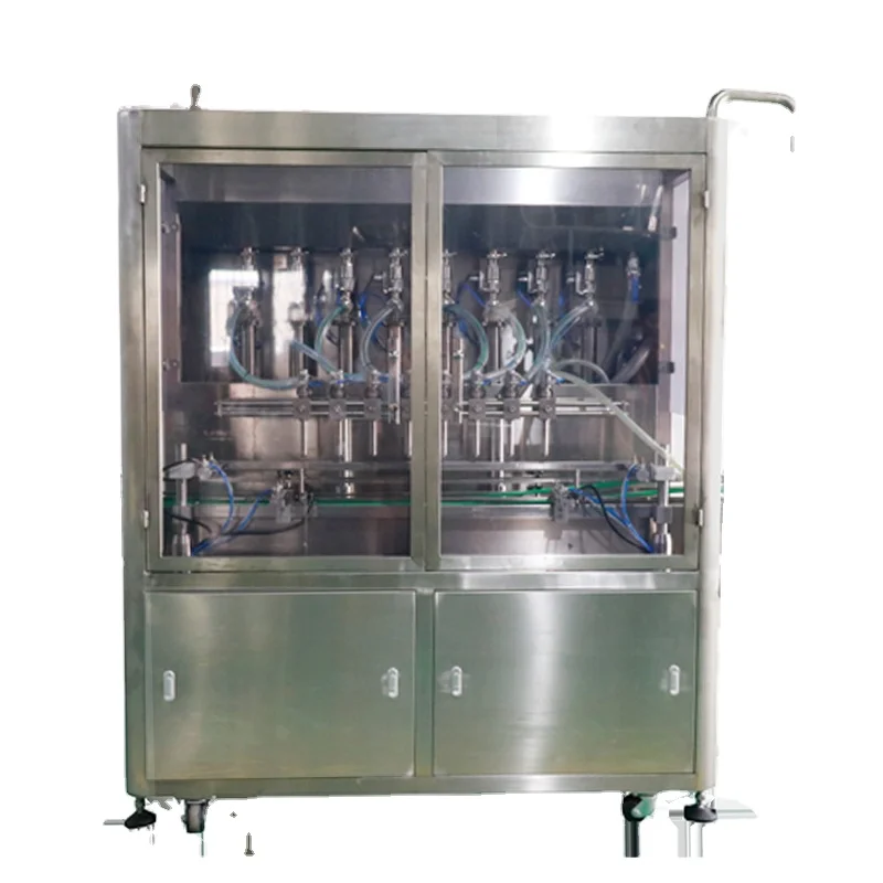 Full auto 1L palm olive groundnut sunflower seed food coconut oil bottle filler machine filling labeling line bottling plant