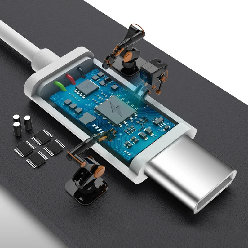 Самый экономичный 20 см USB-кабель для быстрой зарядки и синхронизации данных micro/Type C/для iphone, телефона Android, USB-кабель