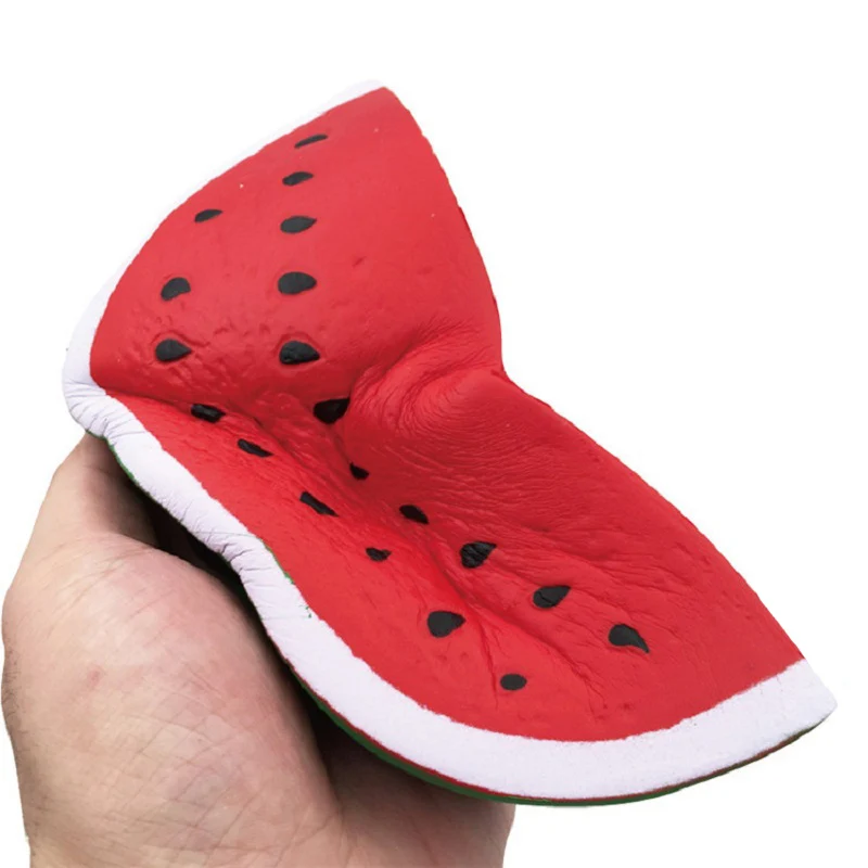 Hot Sell Slow Rising Scent Squishy Toys Soft PU Foam Watermelon Squishy Stress Relief Squeeze Toy for Boys and Girls