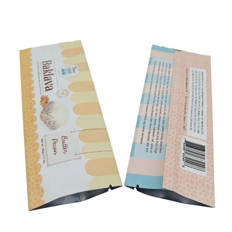 Customized Back Seal Bag Frozen Disposable Food Grade Aluminum Foil Dark Chocolate Popsicle Ice Cream Packaging Bags