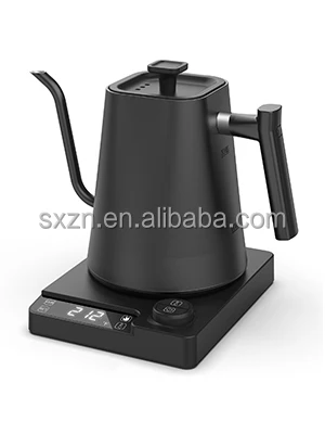 Stainless Steel Electric Variable Temperature Setting Gooseneck Kettle for Pour Over Coffee