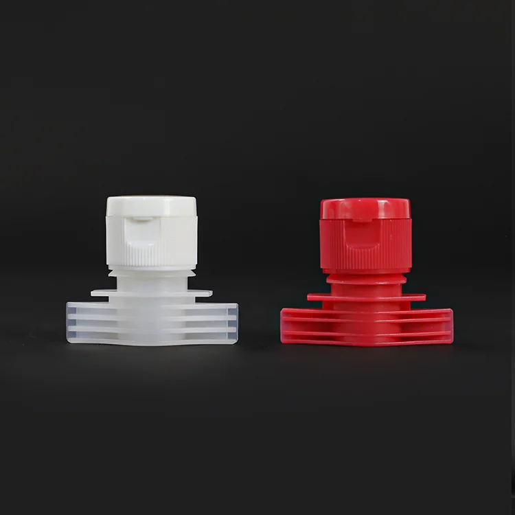 Laundry Detergent Juice Packaging Pouch Plastic Spout Flip Top Caps