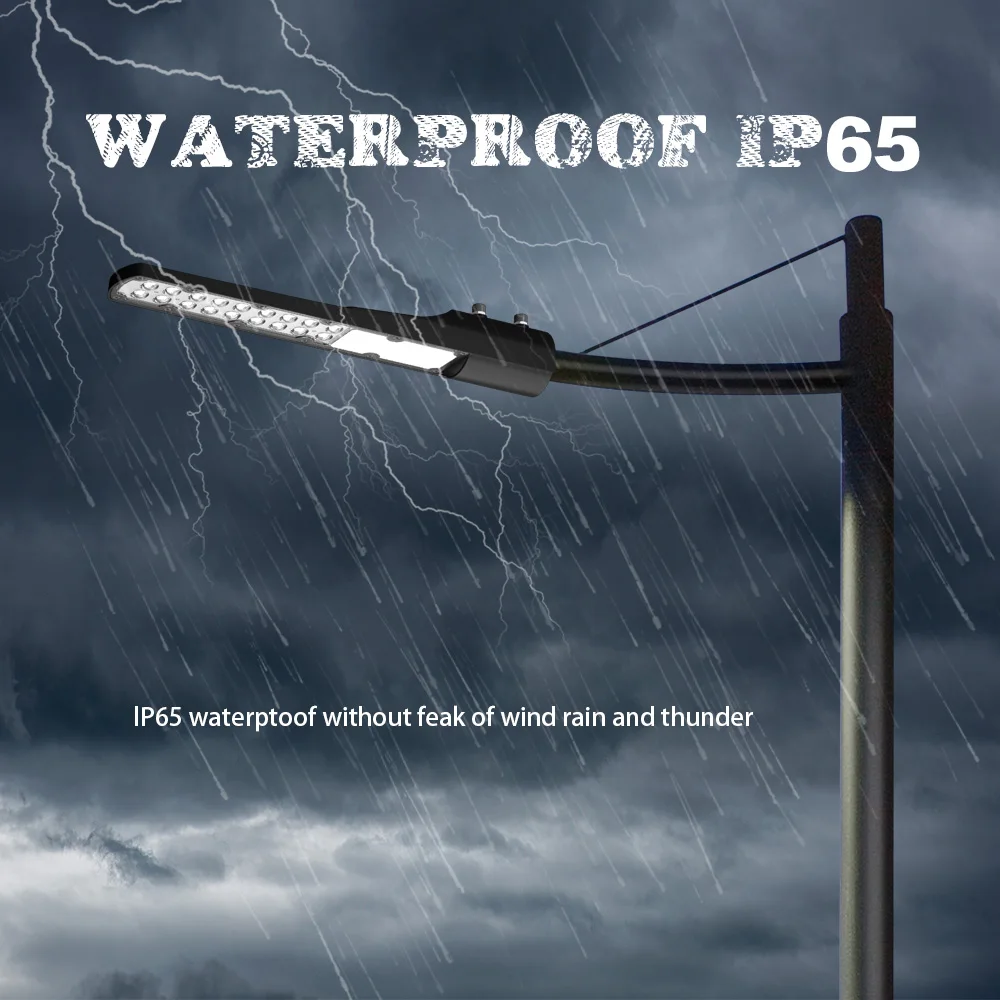 KCD 30w 50w 100w 200w SMD2835 High Quality Super Brightness Roadway Pathway Waterproof Smart Street Light LED Street Lamp
