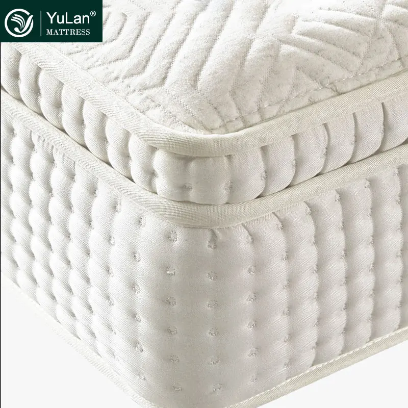 Luxury Comfortable Queen King Size Hybrid Independent Pocketed Spring Memory Foam Hotel Box Mattress