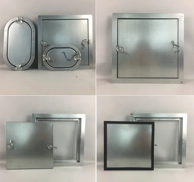 HVAC Galvanized Steel Oval Square Duct Access Door