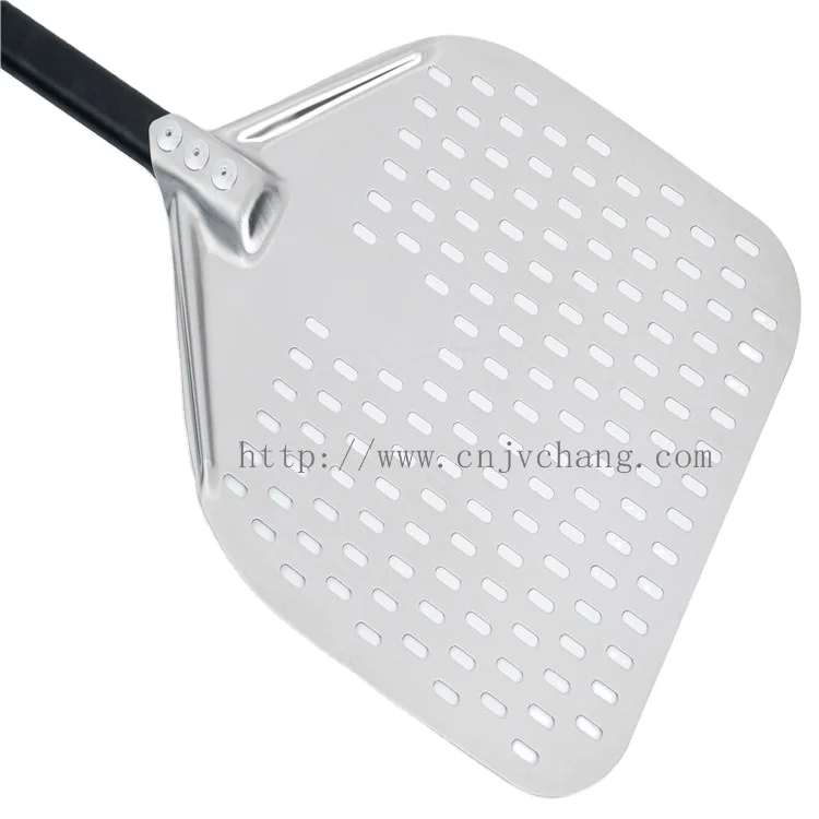Good Quality Pizza Peel 1.0mm 14'X16'X47' Perforated Stainless Steel Blade Pizza Shovel Used for Pizza Baking In Kitchen