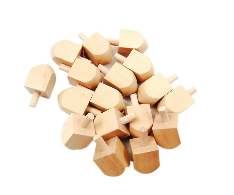 Деревянные игрушки Dreidel деревянный вращающийся верх 45 мм чистый классический интересный Детский образовательный подарок «сделай