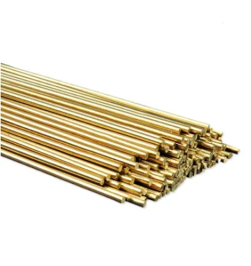 Automobile Ship Electrical HS221 Copper Zinc Brazing Alloys Welding Rods Brass Brazing Rod