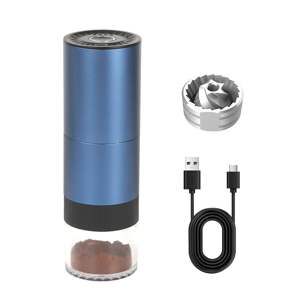 Automatic Portable Burr Grinder Capacity 25g Aluminum Alloy Body Electric  Coffee Grinder for Home, Outdoor