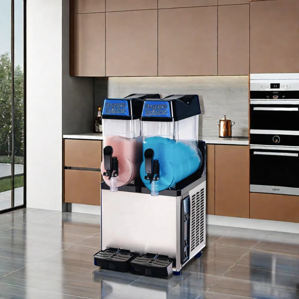 Commercial Smoothie Ice Cream Slush Machine Margarita Slush Maker Machimely Rotate