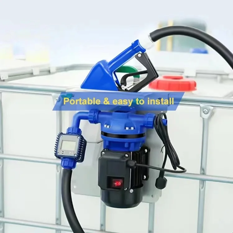Automatic portable  IBC tank DEF pump kit equipment transfer Adblue pump 1000L filling machine