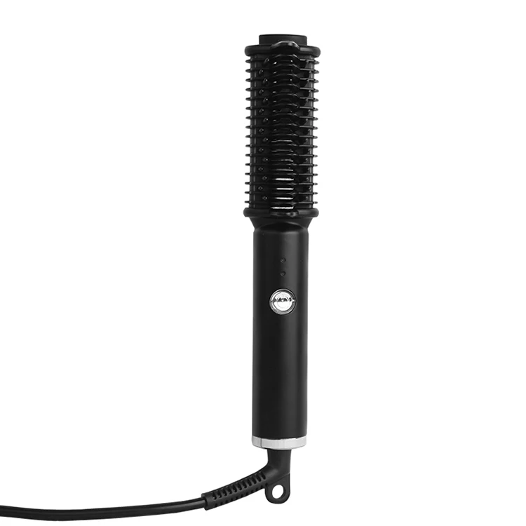 2020 high quality hair straightener comb 2-in -1 female electric brush hair straightener curly hair high heat modeling brush
