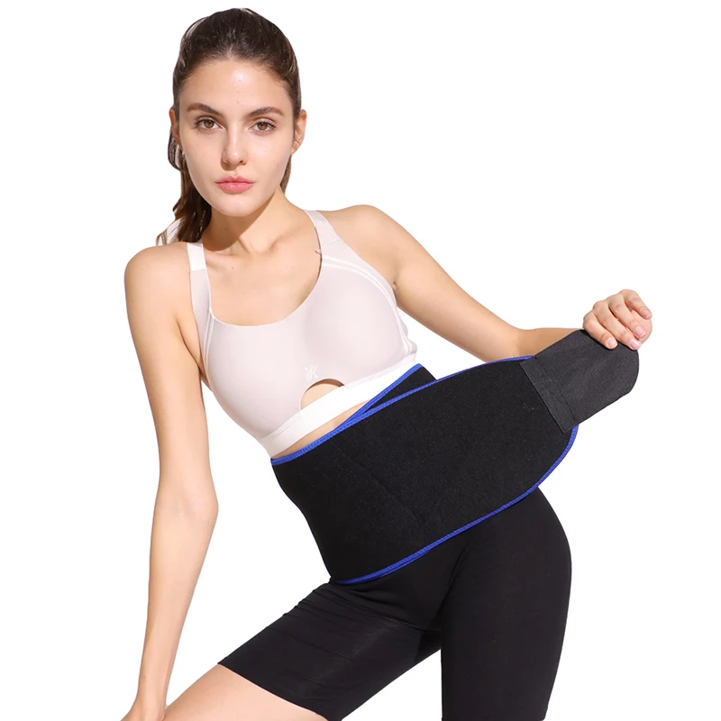 Elastic Waist Trimmer belt for Bodybuilding Lumbar Back Support Gym Home Exercise Belts With Pocket Breathable Waist trainer