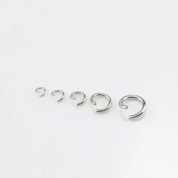 4Mm 5Mm 6Mm 7Mm 8Mm 9Mm 10Mm 304 Stainless Steel DIY Jewelry Accessories Earrings Necklace Pendant Open Ring Circular Connector