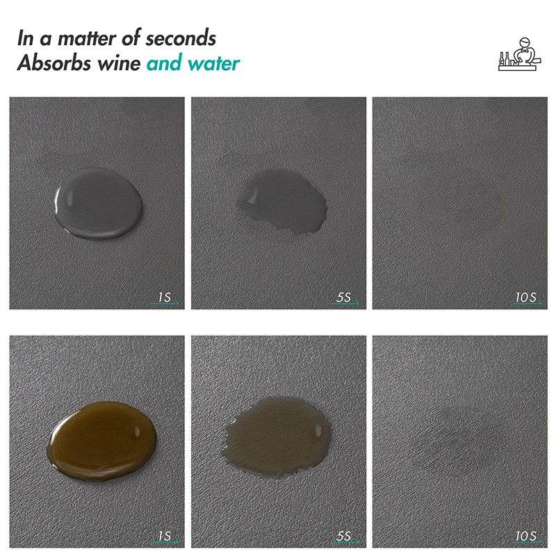 Custom placemat super absorbent letter diatom mud Diatomite diatomaceous earth table mat plate mat dining table