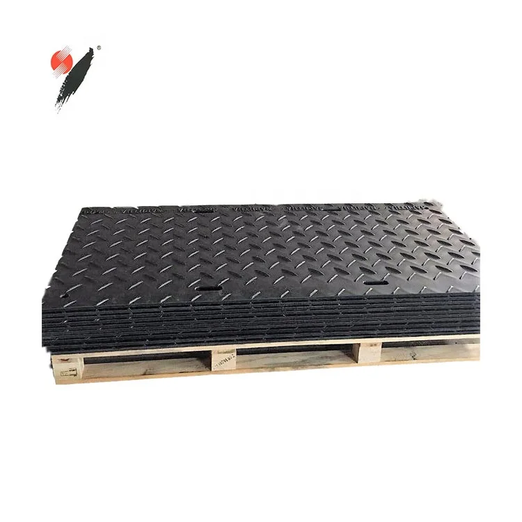 Hot selling heavy-duty 4x8 plastic ultra-high molecular weight polyethylene HDPE temporary construction excavator road mat swamp