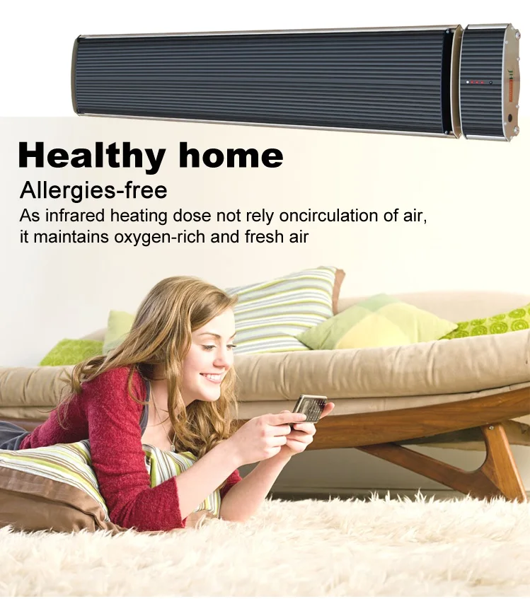Remote Controlled Infrared Panel Heater Outdoor Indoor  electric room heaters