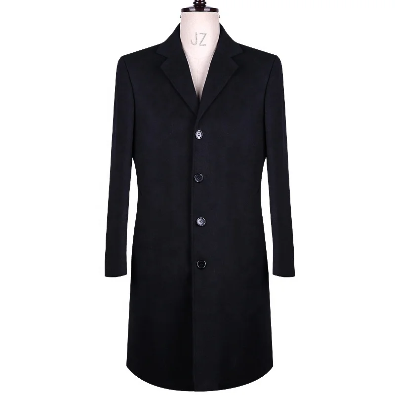 Classic Color Elegant Women Wool Warm Trench Jacket Lady Oversize Long Cashmere Coats Airline Work Uniform Winter Windbreaker
