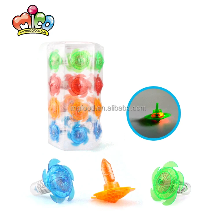 
2021 New Arrival Lighting Gyroscope Toy And Pacifier Hard Lollipop Candy For Child 