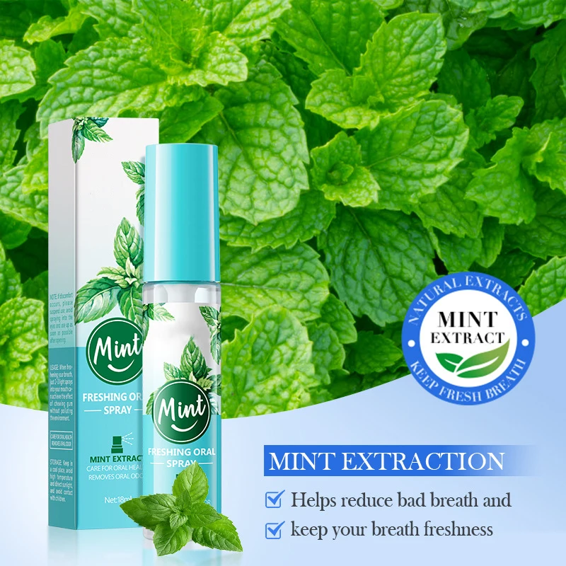 Oral Spray Fresheners Breath Removal Bad Breath Mouth Natural Fruit Flavor Mouth Spray