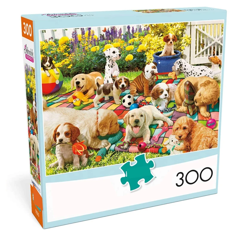 Factory Cutom 300 pieces jigsaw puzzle animal dog jigsaw puzzles for adults 300 pieces sublimation