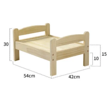 Stylish Simple Country Style Wooden Pet Hedgehog House Bed Accessories Removable Cover Floral Rubber Linen Cotton Pillow