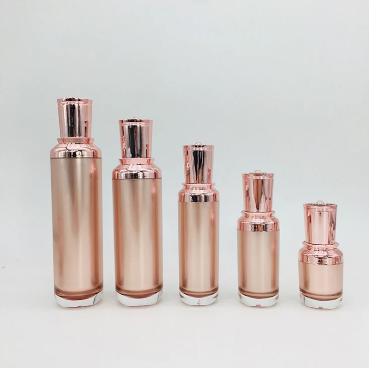 Оптовая продажа, индивидуальные роскошные акриловые косметические пустые банки 5 г, 30 г, 50 г для лица, упаковка крема для красоты лица