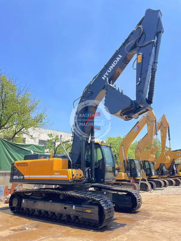 Hyundai 305-9T used excavator excavadora backhoe  30 ton in stock crawler digger hydraulic machine secondhand low price cheap