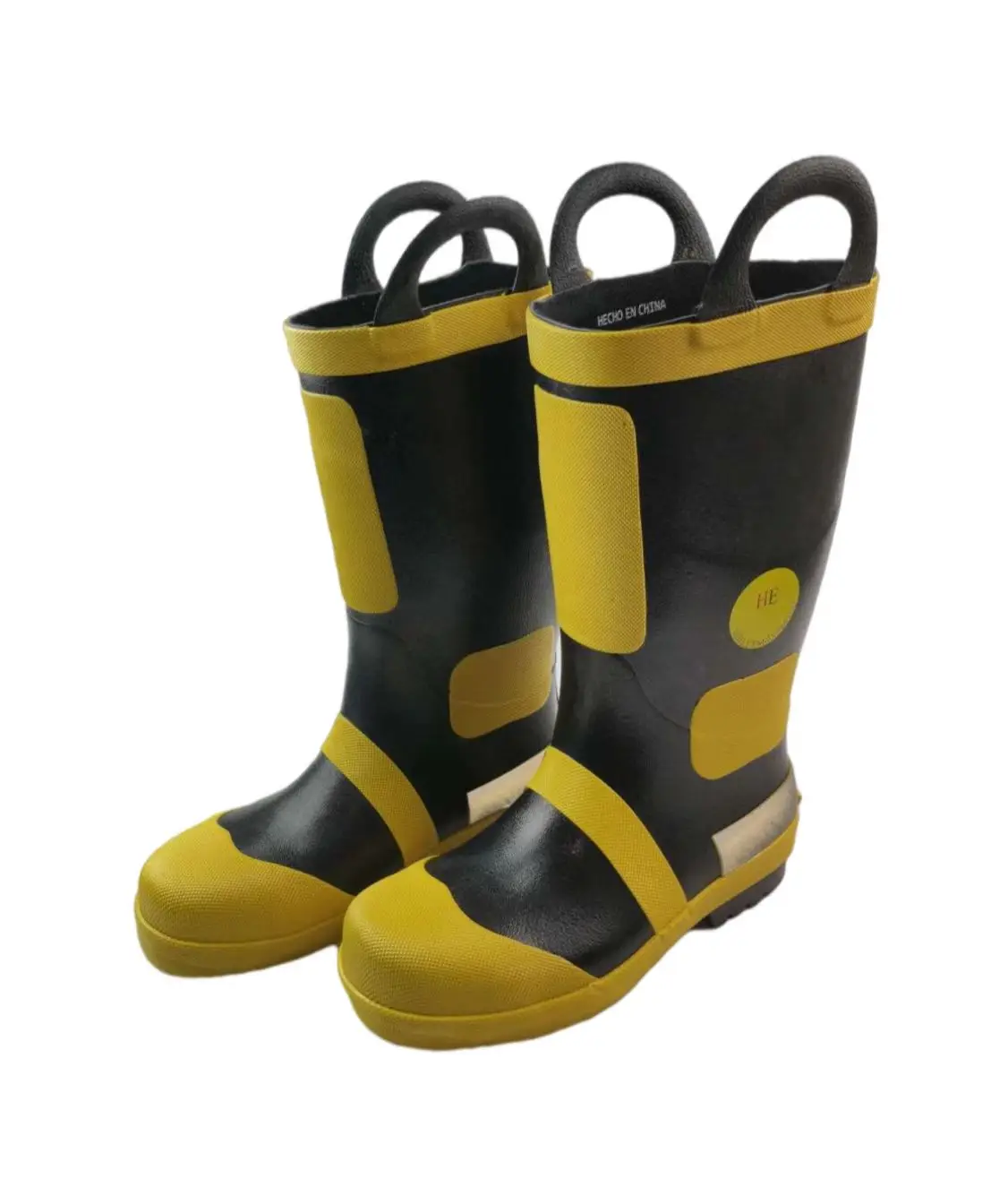 Hellfire Rubber felt insulated boo lug sole fire fighting safety boots fire fighter boots