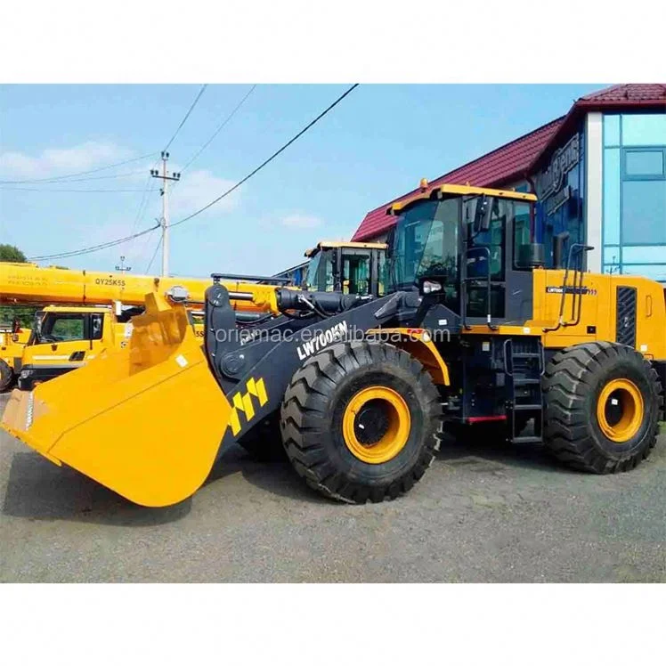 Фронтальные погрузчики LW700 LW700FN LW700KN с номинальной нагрузкой емкостью 7 Т ковшом 6cbm для Алгерии лидер продаж