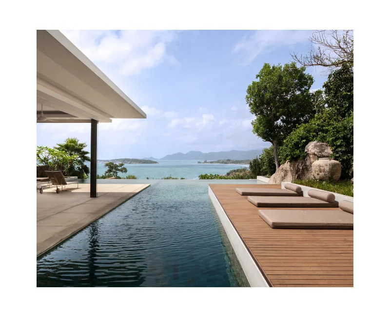 Modern Ultra Fiber Co-Extruded Composite Wood Plastic Decking Waterproof Flooring for Outdoor Terraces Different Sizes Available