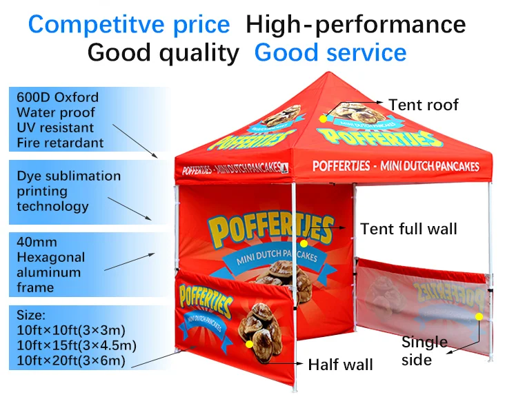 10x10ft marquee tent outdoor portable tent car used canopy tents for event