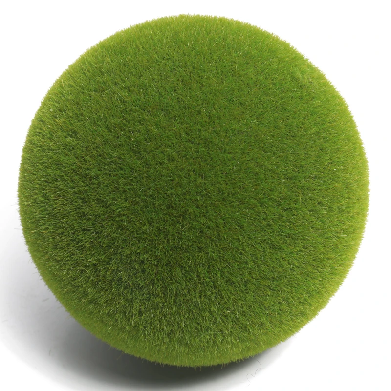 Wholesale artificial moss ball for garden decoration plastic grass ball with lower price